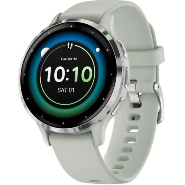 Смарт-годинники Garmin Venu 3S Silver S. Steel Bezel w. Sage Gray Case and S. Band (010-02785-01/51) фото 1