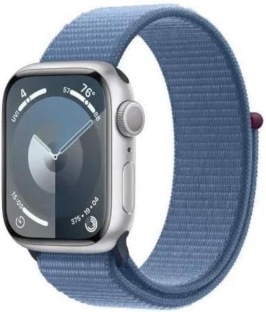 Смарт-годинники Apple Watch Series 9 GPS 41mm Silver Aluminum Case with Winter Blue Sport Loop (MR923) фото 1