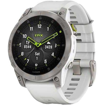 Смарт-годинники Garmin Epix Gen 2 Sapphire - White Titanium (010-02582-20/21) фото 1