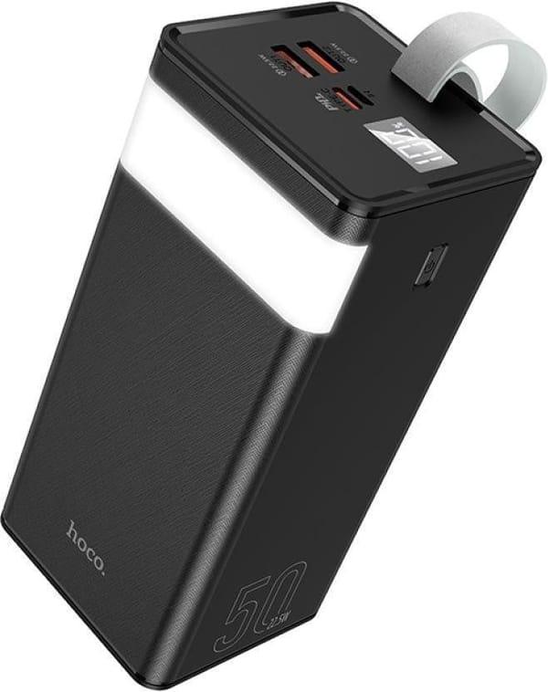 Зовнішній акумулятор (павербанк) Hoco Power bank J86A 50000mAh QC3.0 PD22,5W black фото 1