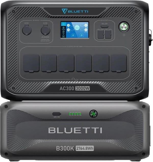 BLUETTI AC300 + B300K battery module charging station kit photo 1